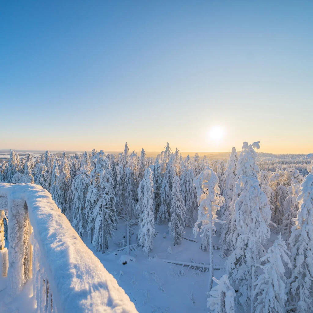 Tahkon näköalatorni talvella