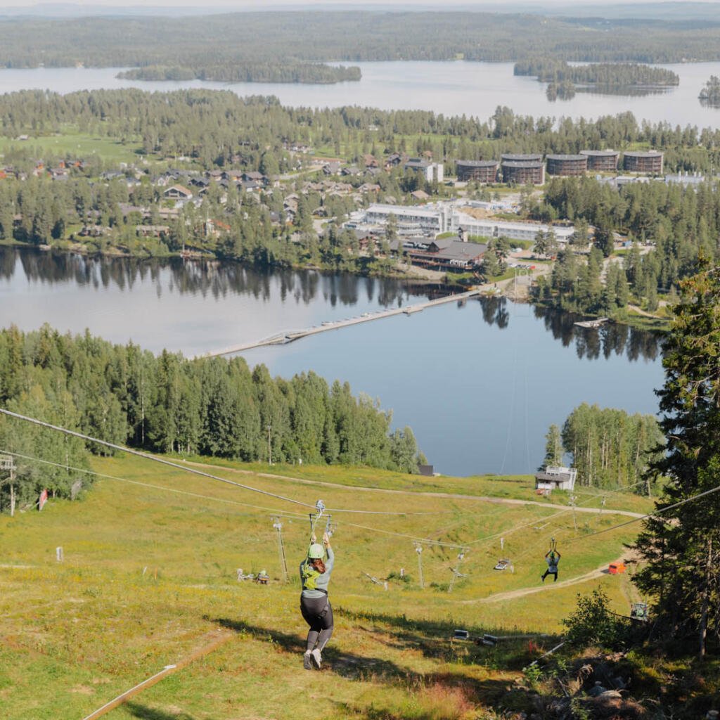 Tahko zipline lasku